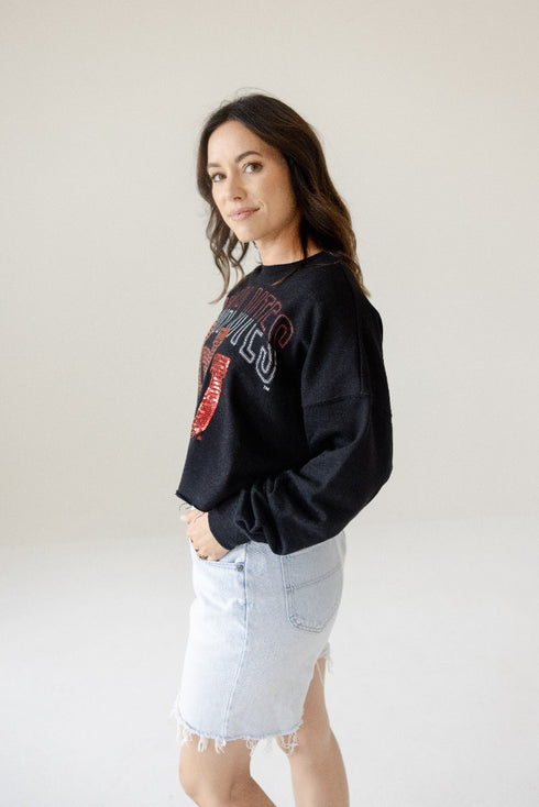 Utah Starlite Sequin Cropped Longsleeve