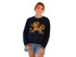 Notre Dame Wicks Woven Striped Detail Sweater