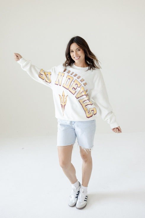 Arizona State Bryant Bend Lantern Sleeve Crew