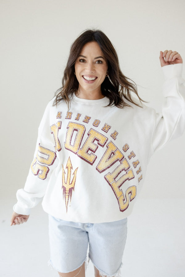 Arizona State Bryant Bend Lantern Sleeve Crew