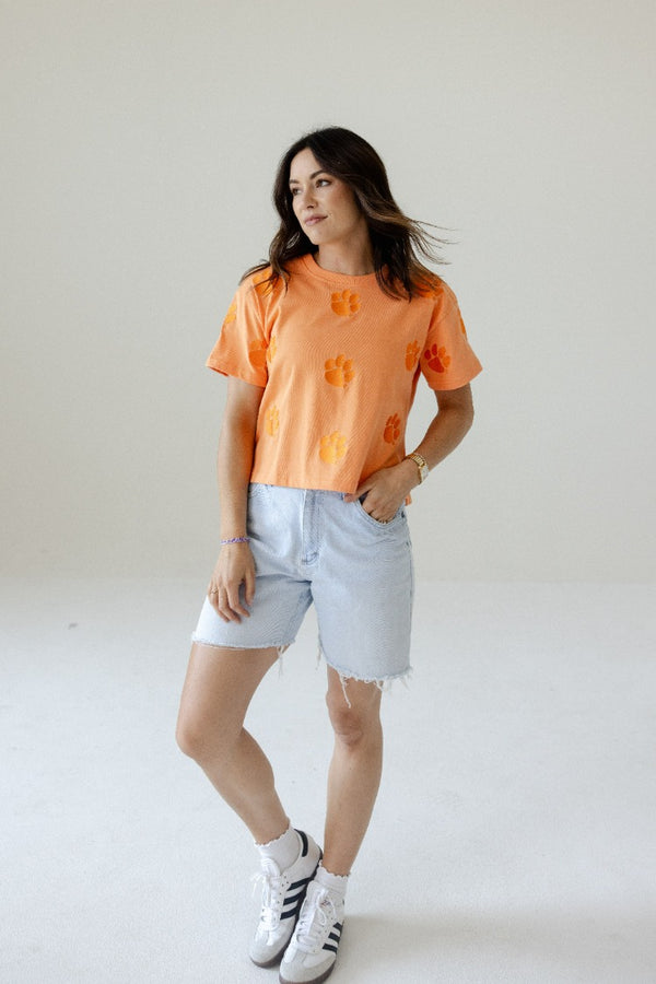 Clemson Ritter Repeat Heavyweight Crop Tee