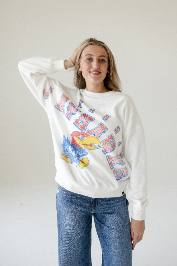 Kansas Bryant Bend Lantern Sleeve Crew