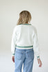 Michigan State Queen Oversized Striped Crew Sweater
