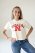Nebraska Mascot Arch Heavyweight Crop Tee