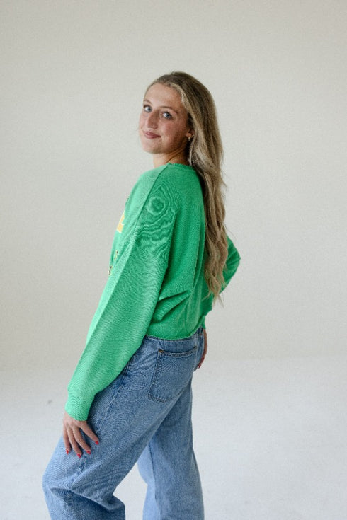 Notre Dame Patched Up Cropped Longsleeve