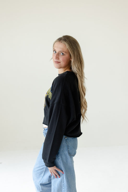 Pitt Starlite Sequin Cropped Longsleeve