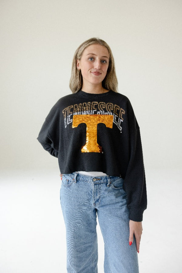 Tennessee Starlite Sequin Cropped Longsleeve