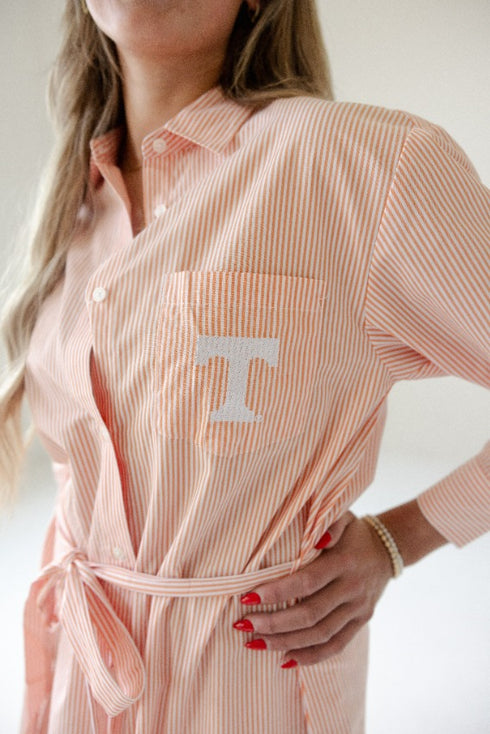 Tennessee Star Player Striped Shirt Dress