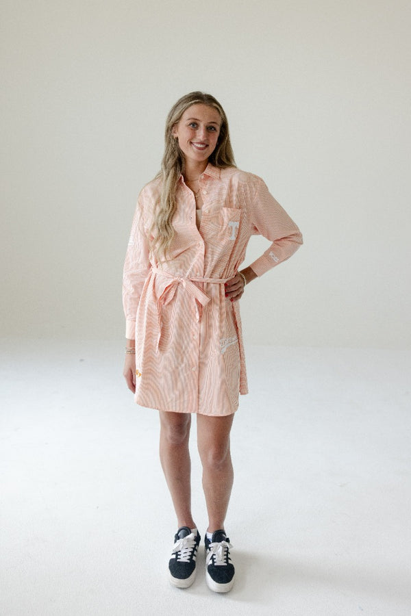 Tennessee Star Player Striped Shirt Dress