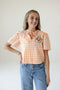 Tennessee Varsity Shine Tie Front Blouse