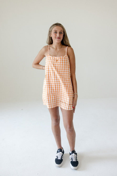Texas Logo Pride Gingham Skort Dress