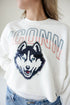 UCONN Starlite Sequin Cropped Longsleeve