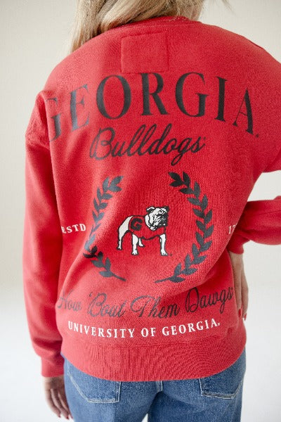 Georgia Collegiate Fleece Cardigan