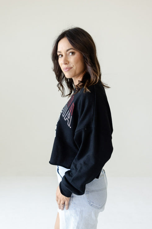 Georgia Starlite Sequin Cropped Longsleeve