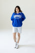 Kentucky Sunday Slate Striped Collar Fleece Crew