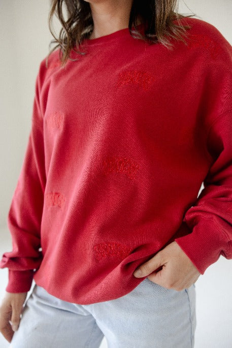 UNLV Ritter Repeat Lantern Sleeve Crew