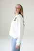 Wyoming Suave Suede Lantern Sleeve Crew