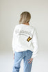 Wyoming Suave Suede Lantern Sleeve Crew