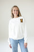 Wyoming Suave Suede Lantern Sleeve Crew