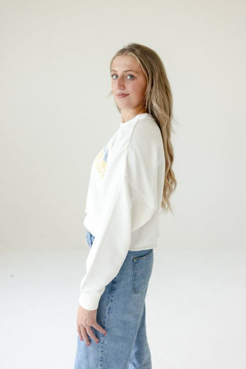 West Virginia Starlite Sequin Cropped Longsleeve