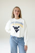 West Virginia Starlite Sequin Cropped Longsleeve