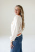 Clemson Custom Queen Oversized Striped Crew Sweater