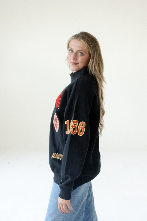 Maryland All Over Scatter Oversized Funnel Neck