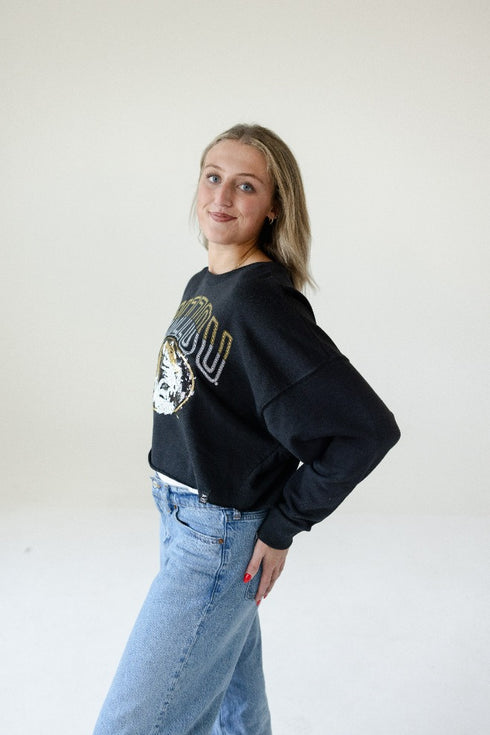 Missouri Starlite Sequin Cropped Longsleeve