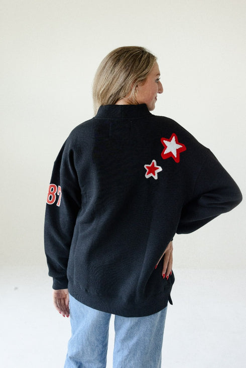 NC State All Over Scatter Oversized Funnel Neck
