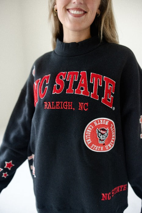 NC State All Over Scatter Oversized Funnel Neck