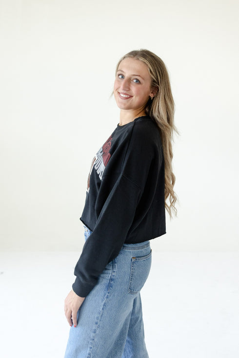 Wisconsin Starlite Sequin Cropped Longsleeve
