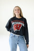 Wisconsin Starlite Sequin Cropped Longsleeve