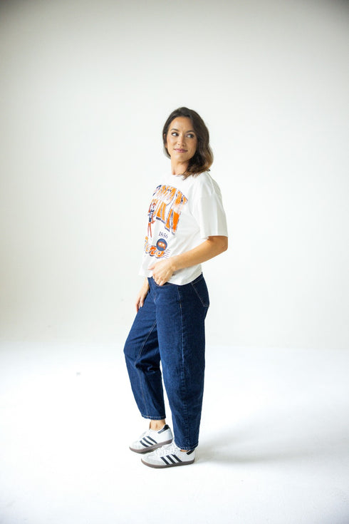 Auburn Maddux Multimedia Semi-Cropped Oversized Band Tee