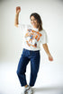 Auburn Maddux Multimedia Semi-Cropped Oversized Band Tee