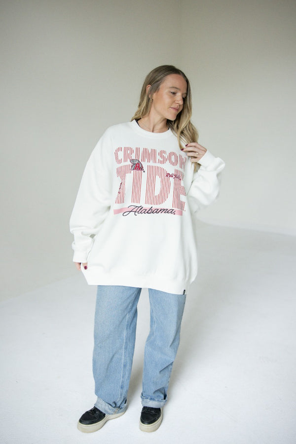 Alabama Vinton Vertical OS Fleece Crew