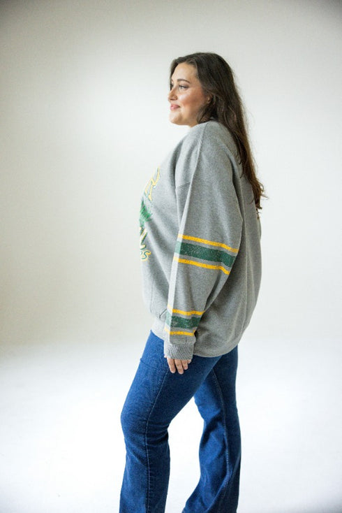 Baylor Langford Multimedia OS Fleece Crew