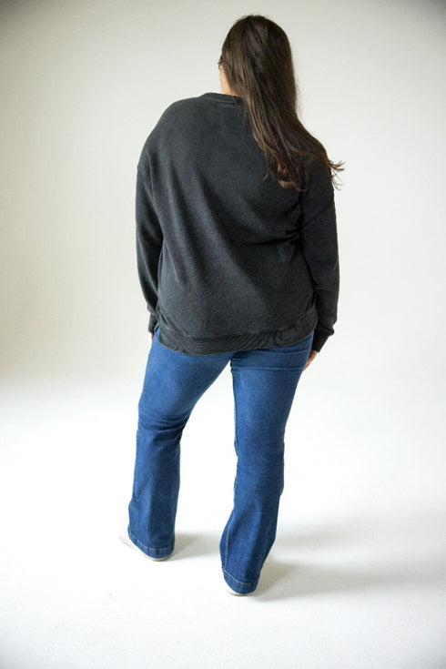 Boise State Campus Charm Oversized Funnel Neck