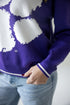 Clemson Wicks Woven Striped Detail Sweater