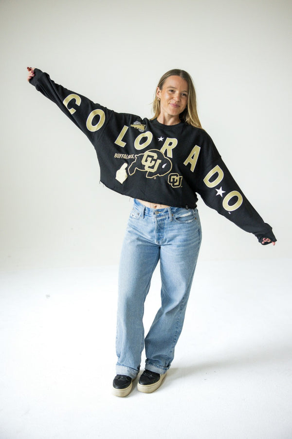 Colorado Patched Up Cropped Longsleeve