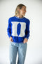 Duke Wicks Woven Striped Detail Sweater