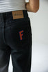 Florida Alpha Bling Denim Wide Leg Jeans