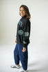 Hawaii All Over Scatter Oversized Funnel Neck