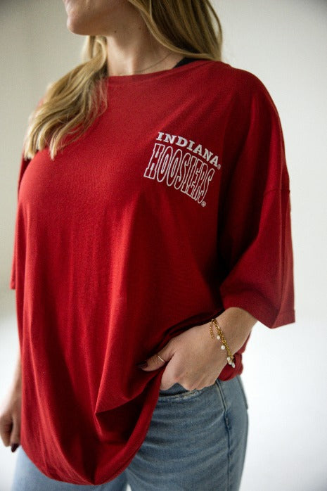Indiana Billboard Embroidery OS Band Tee