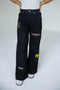 Iowa Alpha Bling Denim Wide Leg Jeans