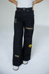 Iowa Alpha Bling Denim Wide Leg Jeans