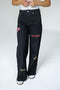 Iowa State Alpha Bling Denim Wide Leg Jeans