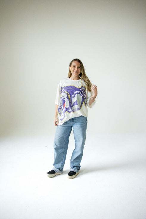 James Madison Lawson Logo Oversized Tee