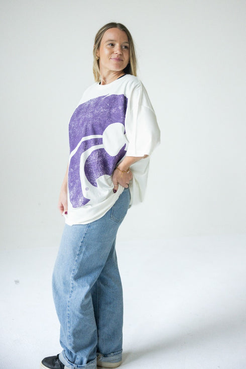 Kansas State Lawson Logo Oversized Tee