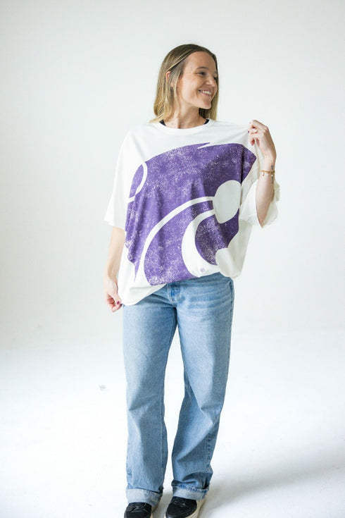Kansas State Lawson Logo Oversized Tee