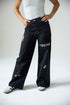 LSU Alpha Bling Denim Wide Leg Jeans